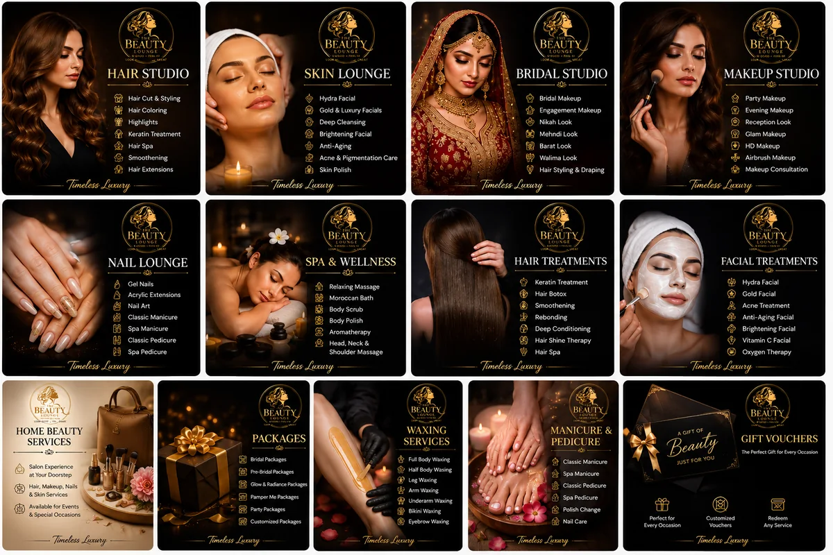 Beauty Services Catalogue
